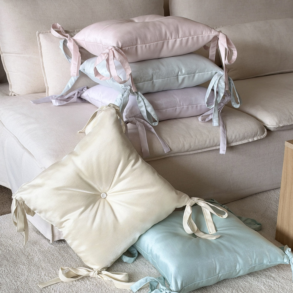 In Bloom cushions in five colours